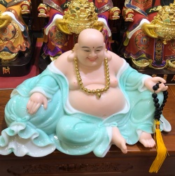 TƯỢNG DI LẠC ÁO XANH