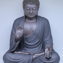 TƯỢNG A DI ĐA GỐM TỬ SA(MÀU ĐEN)
