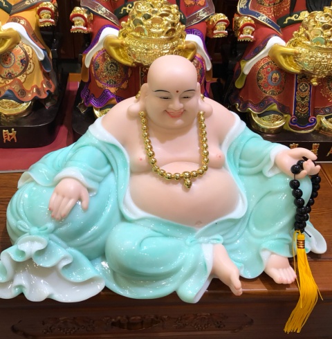 TƯỢNG DI LẠC ÁO XANH