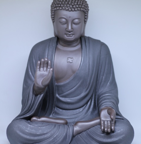 TƯỢNG A DI ĐA GỐM TỬ SA(MÀU ĐEN)
