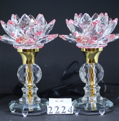 ĐÈN SEN THỦY TINH 2224